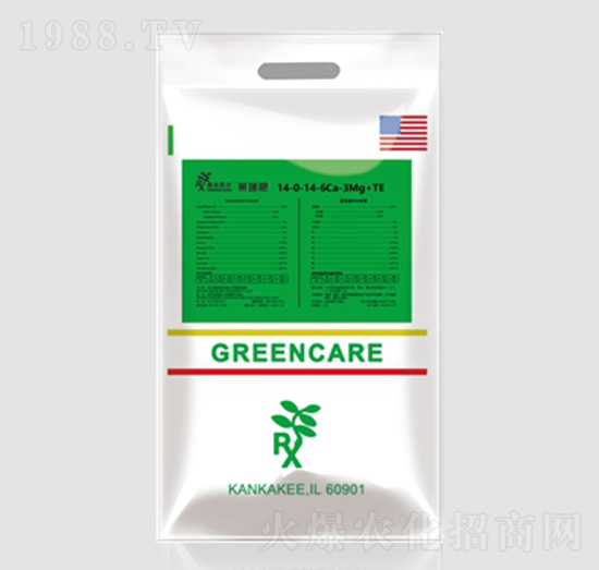 高鈣高鎂型水溶肥14-0-14-6Ca-3Mg-格林凱爾