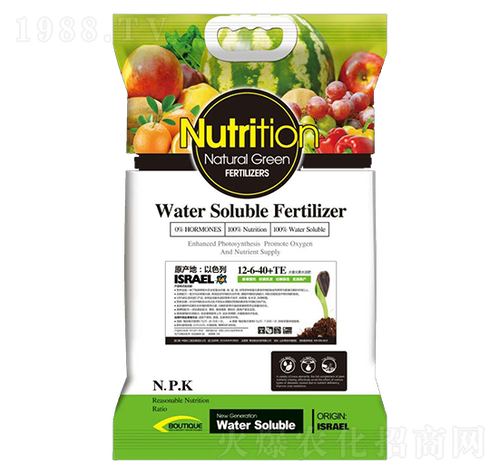 以色列純進口水溶肥12-6-40+TE-普創(chuàng)