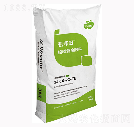 吾澤田控釋復合肥料14-10-22+TE