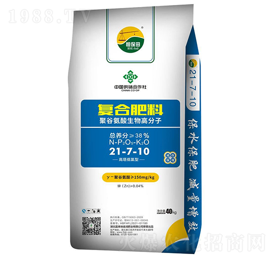 40KG復(fù)合肥料21-7-10-恒保田-富來地