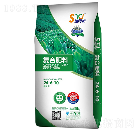 茶葉適用復(fù)合肥料24-6-10-施特加-富來地