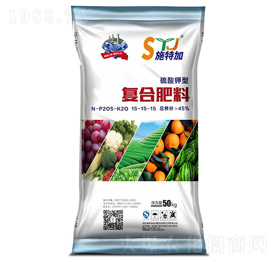 硫酸鉀型復合肥料15-15-15-施特加-富來地