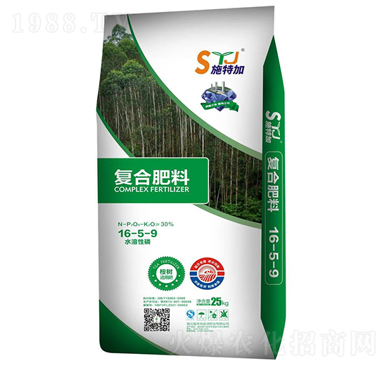 桉樹(shù)適用復(fù)合肥料16-5-9-施特加-富來(lái)地