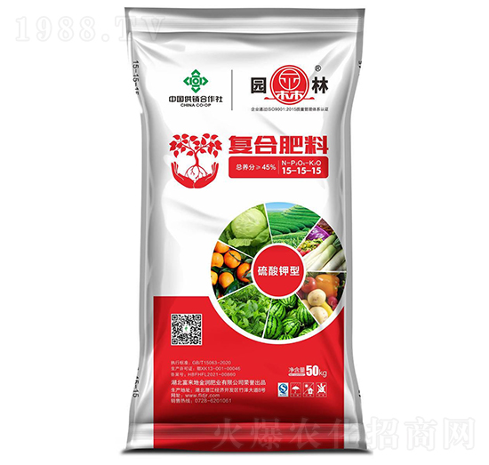 50KG復(fù)合肥料15-15-15-園林-富來地