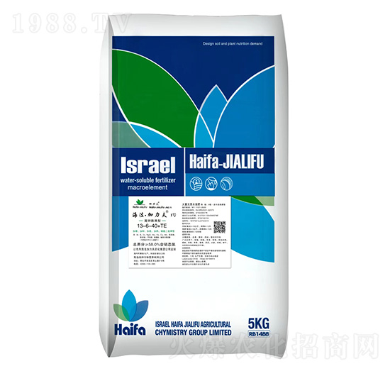 高鉀膨果型大量元素水溶肥料13-6-40+TE-海法加力夫1號-海法加力夫