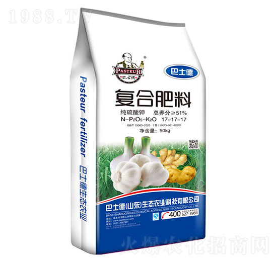 純硫酸鉀復(fù)合肥料17-17-17-巴士德