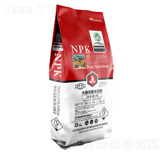 大量元素水溶肥料14-6-30+TE-雨暉-美科嘉農