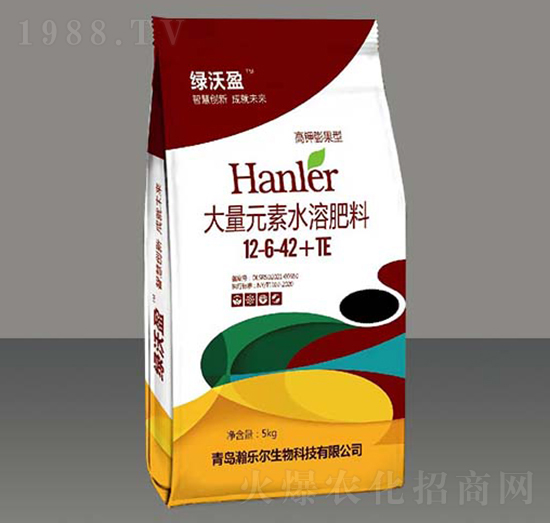 綠沃盈大量元素水溶肥12-6-42+TE-瀚樂爾