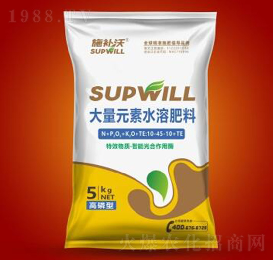 高磷型大量元素水溶肥10-45-10+TE-施補沃