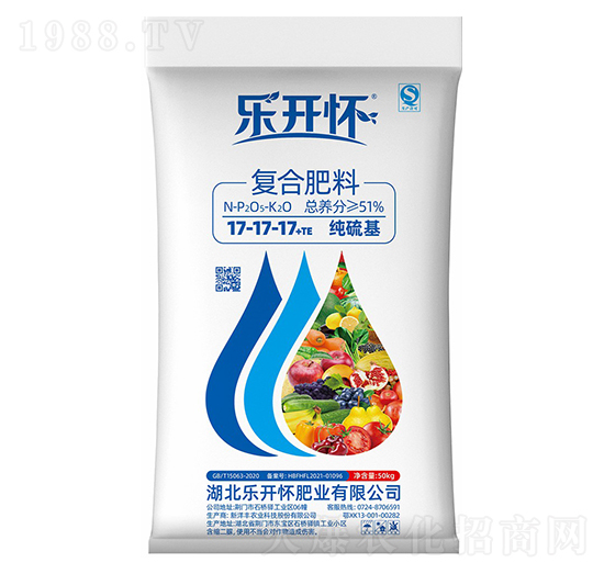 硫基復合肥料17-17-17+TE-樂開懷-新洋豐