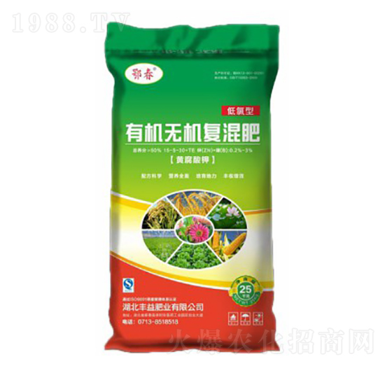 低氯型有機(jī)無(wú)機(jī)復(fù)混肥料15-5-30+TE-鄂春-豐益肥業(yè)