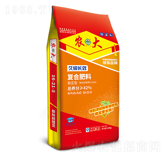 久銨長(zhǎng)效穩(wěn)定型復(fù)合肥料16-21-5-農(nóng)大生態(tài)