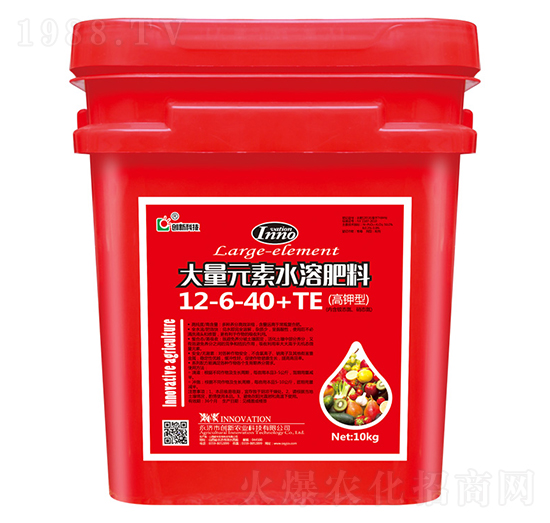 10kg高鉀型大量元素水溶肥料12-6-40+TE-創(chuàng)新科技