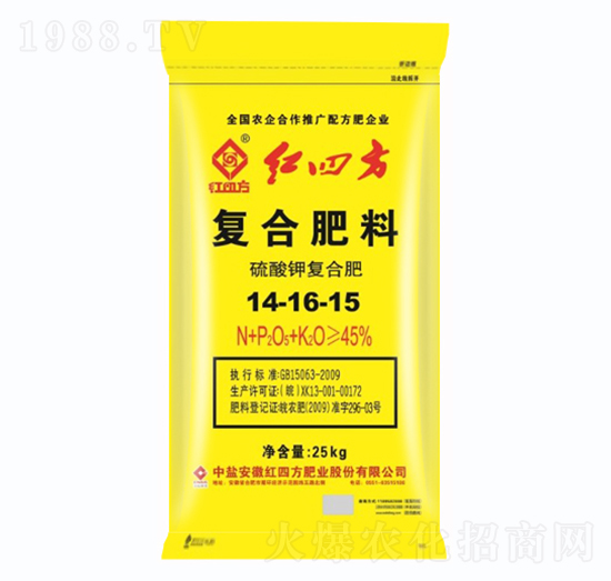 硫酸鉀復(fù)合肥料14-16-15-紅四方
