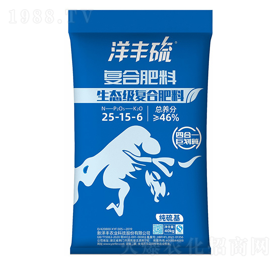 生態(tài)級復合肥料25-15-6-洋豐硫-新洋豐肥業(yè)