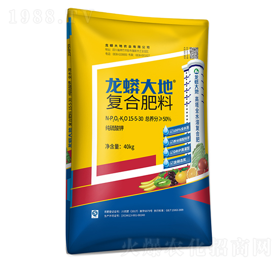 純硫酸鉀復合肥料15-5-30-龍蟒磷化工