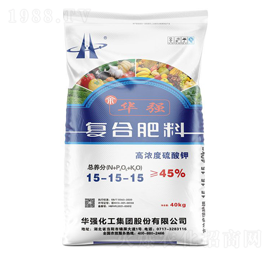 高濃度硫酸鉀復合肥料15-15-15-余華強-華強化工集團
