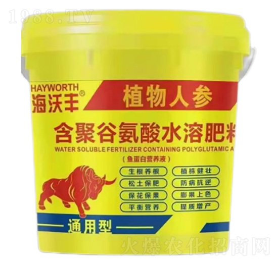 含聚谷氨酸水溶肥料-植物人參-海沃豐-海沃達生物