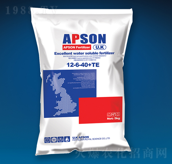 氨基寡糖大量元素水溶肥料12-6-40+TE-愛普生