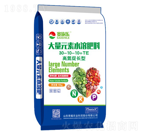 �ߵ����L�ʹ���Ԫ��ˮ�ܷ�30-10-10+TE-ِʩ��-�sҫ�r(n��ng)�I(y��)