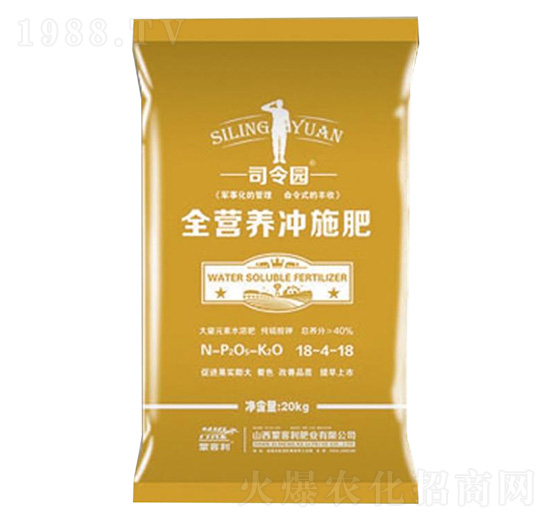 司令園全營(yíng)養(yǎng)沖施肥18-4-18-司令園-蒙客利肥業(yè)