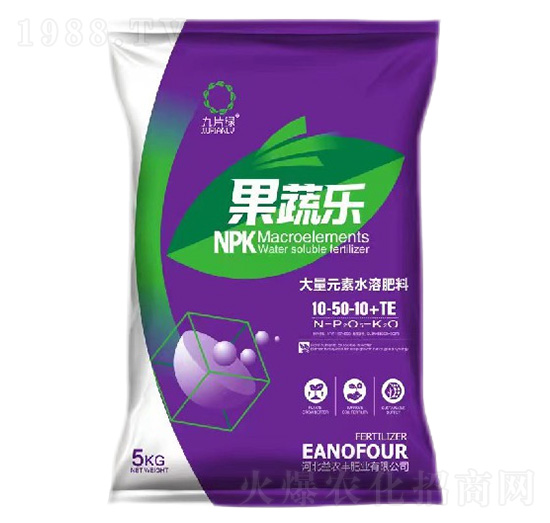 大量元素水溶肥料10-50-10+TE-果蔬樂(lè)-益農(nóng)豐肥業(yè)