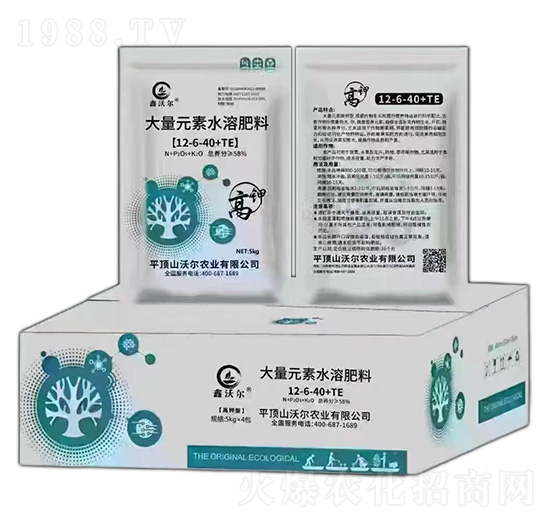 高鉀型大量元素水溶肥料12-6-40+TE-鑫沃爾-沃爾農(nóng)業(yè)