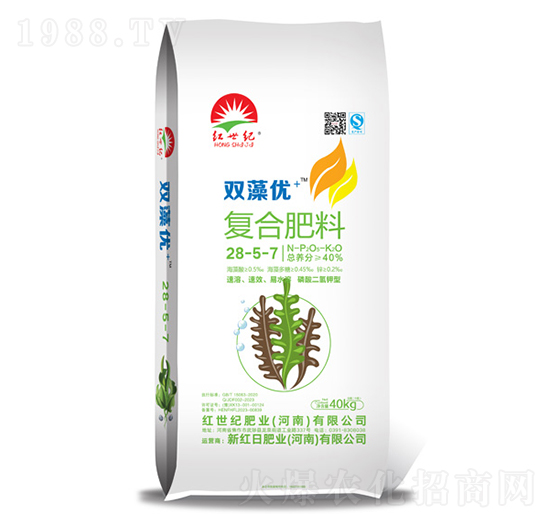 雙藻優(yōu)+復合肥料28-5-7-紅世紀