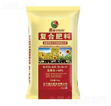 硫酸鉀葵花專用緩釋復(fù)合肥料15-16-17-施壯肥業(yè)