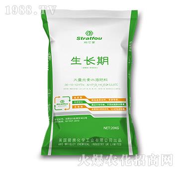 生長(zhǎng)期大量元素水溶肥料30-10-12+TE-施它富-中禾動(dòng)力