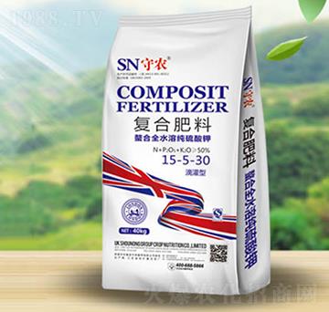 螯合全水溶性純硫酸鉀基復合肥料15-5-30-守農