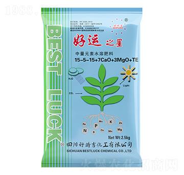 大量元素水溶肥料15-5-15+7CaO+3MgO+TE-好運(yùn)之星-好時(shí)吉
