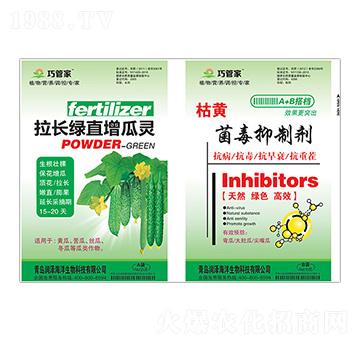 拉長(zhǎng)綠直增瓜靈+枯黃菌毒抑制劑-巧管家-潤(rùn)澤