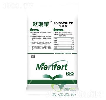 平衡型大量元素水溶肥20-20-20+TE-歐瑞萊-美瑞農(nóng)業(yè)