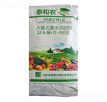 大量元素水溶肥料12-5-36+TE+有機質-泰和農-后稷益農