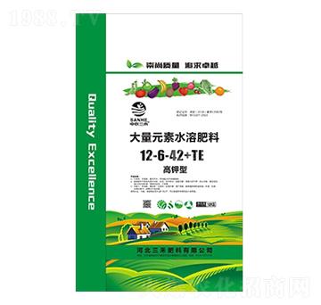 高鉀型大量元素水溶肥料12-6-42+TE-中農三禾