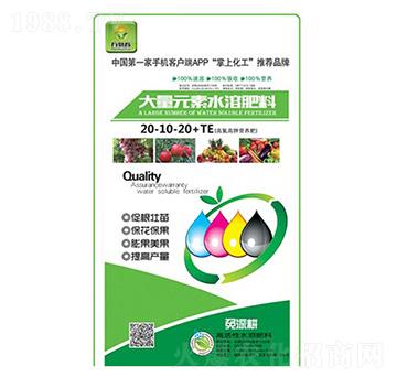 高氮高鉀營養(yǎng)肥大量元素水溶肥20-10-20+TE-萬物春