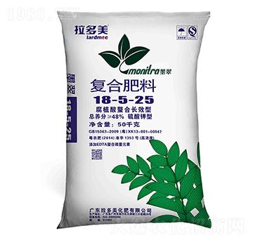 復(fù)合肥料-墨翠（18-5-25）硫酸鉀型50kg-拉多美化肥