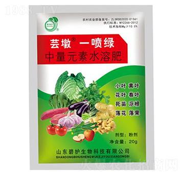 一噴綠中量元素葉面肥-蕓墩-碧護(hù)生物